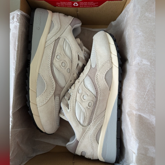 Saucony Shadow 6000 (white + grey) - UNISEX 6M/7.5W - Picture 5 of 10